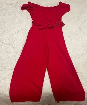 Almost Famous XL Jumpsuit Red Belt